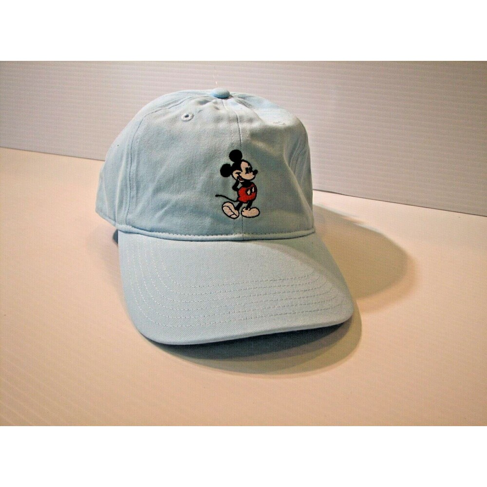 Disney Mickey Mouse Embroider Baseball Hat Cap Adjustable Blue